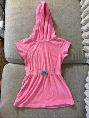 Pink Hooded Kids- Terrycloth Swimsuit cover